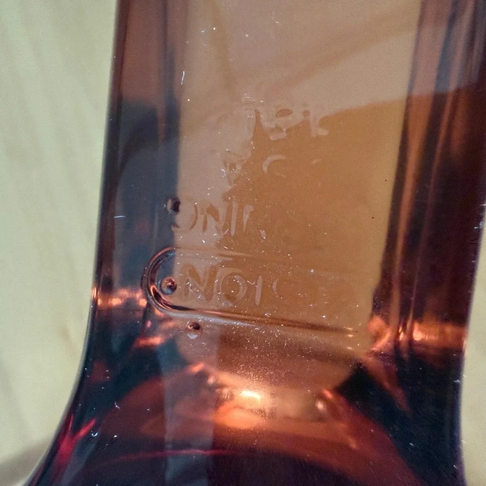 Vintage Visions France Amber Glass Casserole Baking Dish 1.5 Qt Round‎ Retro MCM